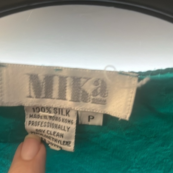 Vintage Mika Silk Embroiled Rob Size P - Picture 4 of 9